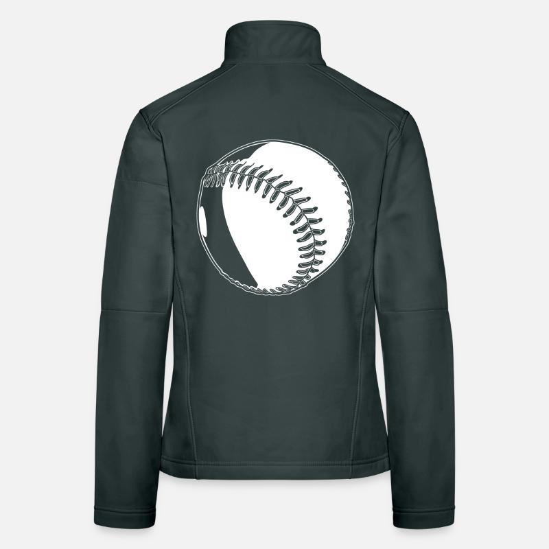 Baseball sketch Women's Softshell Jacket