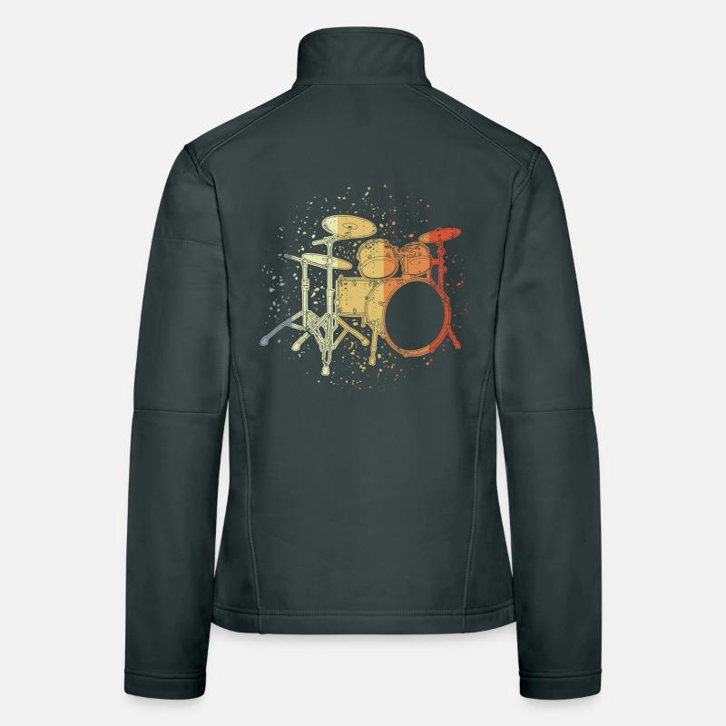 Drums Vintage Look Women's Softshell Jacket