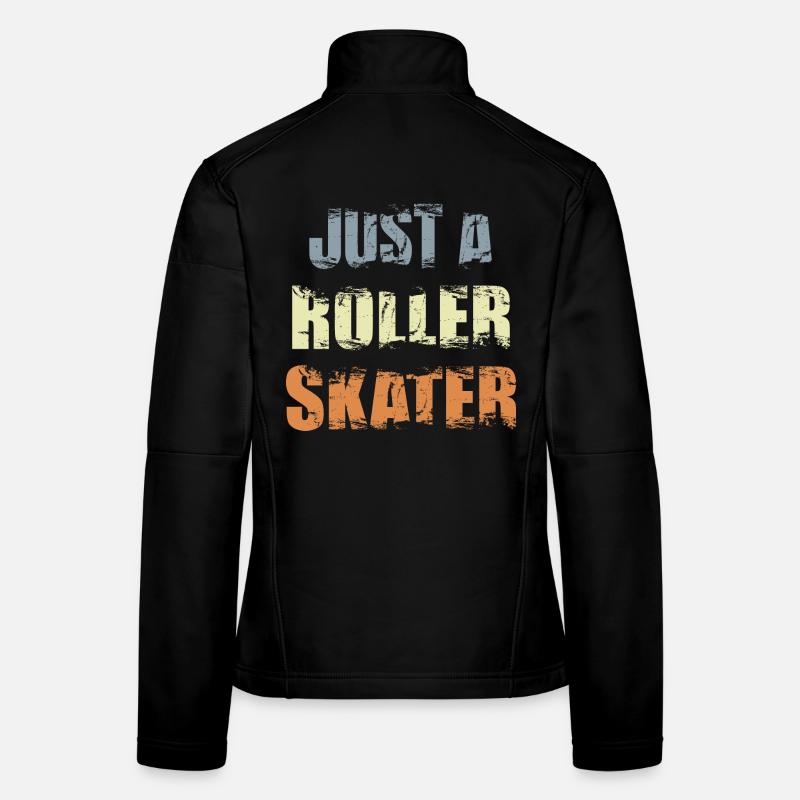 Lustiger Rollschuhläufer Frauen Softshelljacke