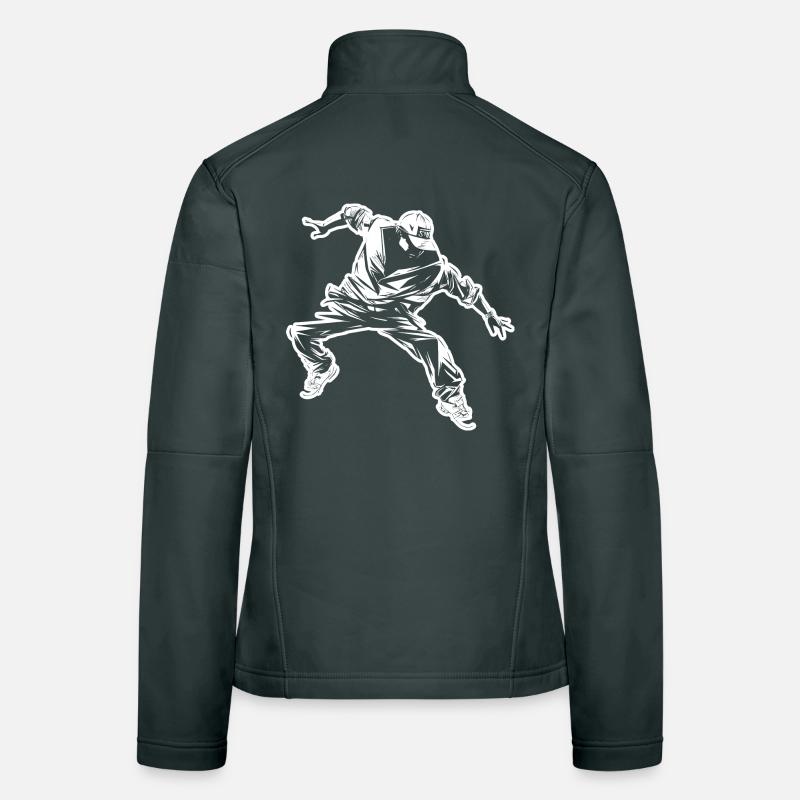 Breakdance Drawing Women's Softshell Jacket