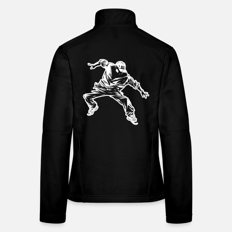 Breakdance Zeichnung Frauen Softshelljacke