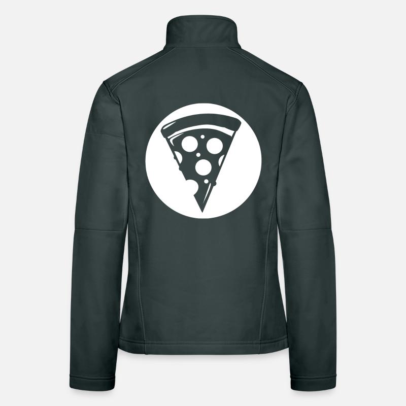 Pizza Piece Drawing Women's Softshell Jacket