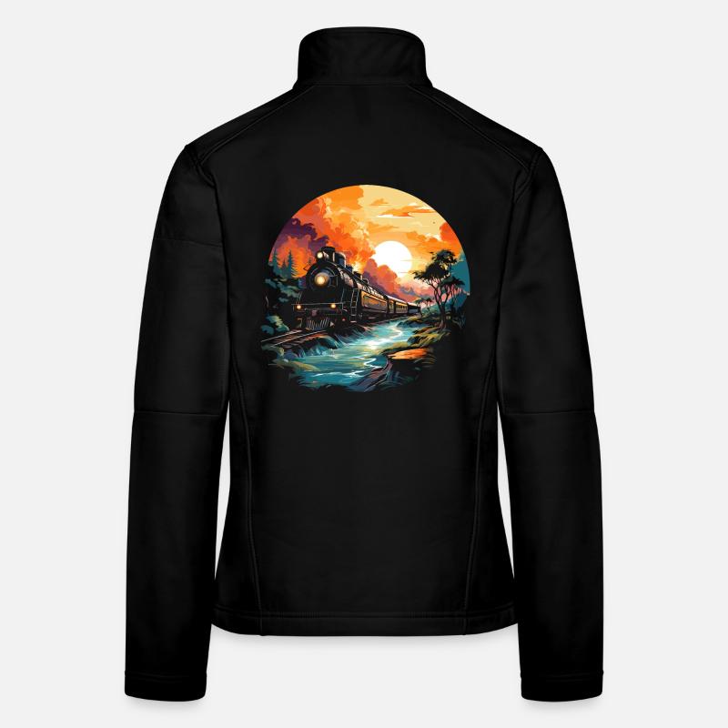 Portrait ferroviaire Veste en tissu softshell Femme