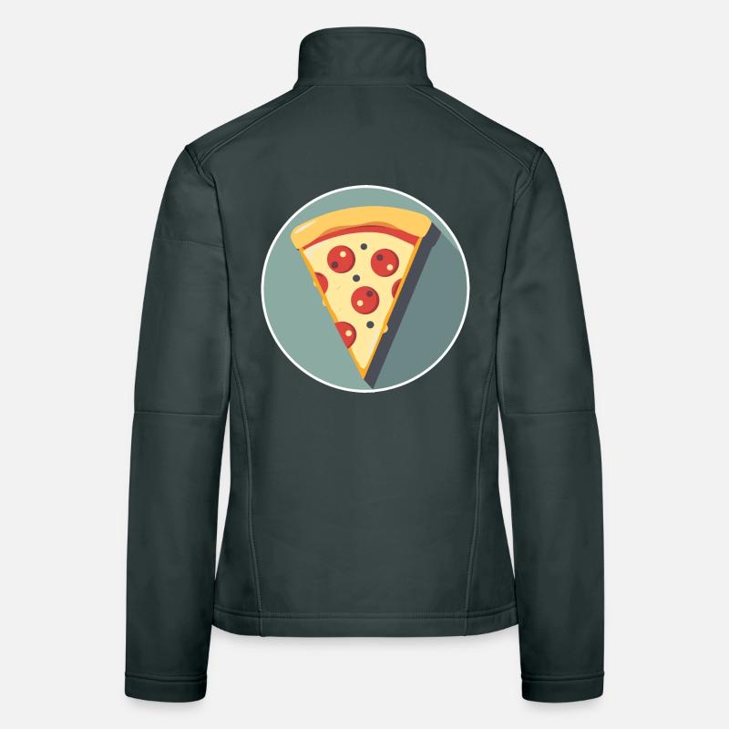 Pizza Slice Graphic Women's Softshell Jacket
