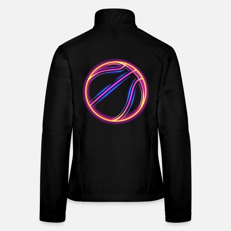 Basketball Retrowave Women's Softshell Jacket