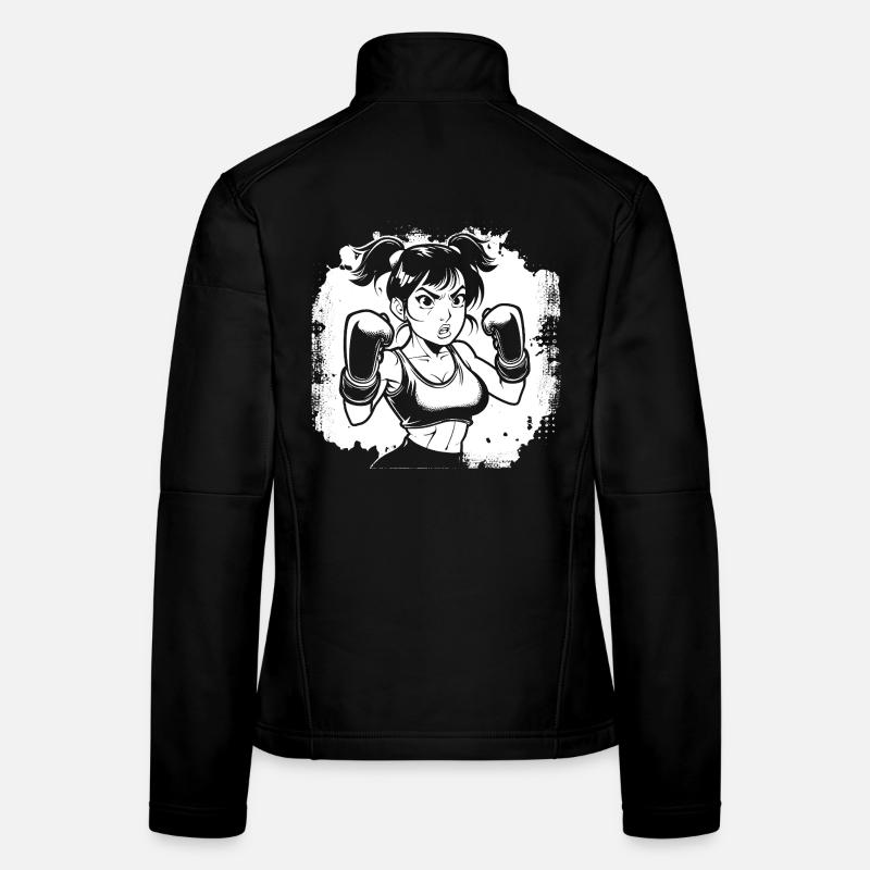 Weiblicher Boxer Frauen Softshelljacke