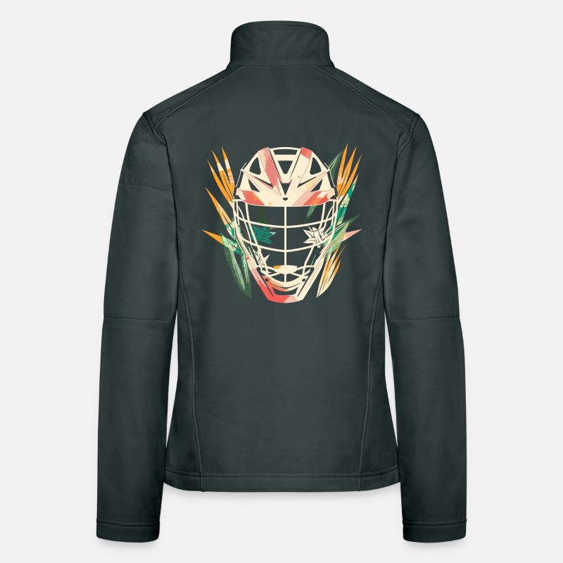 Casque de crosse dessin animé Veste en tissu softshell Femme