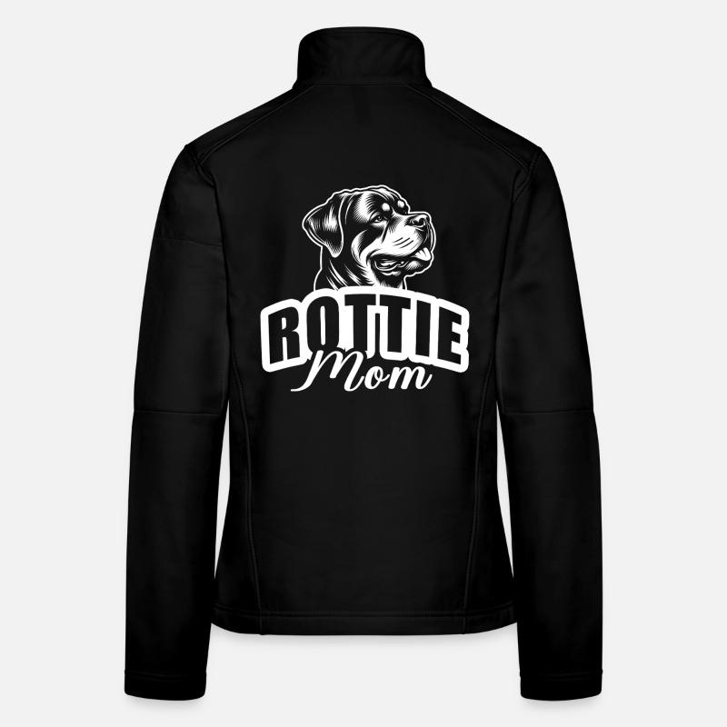 "Rottie Mom" Frauen Softshelljacke