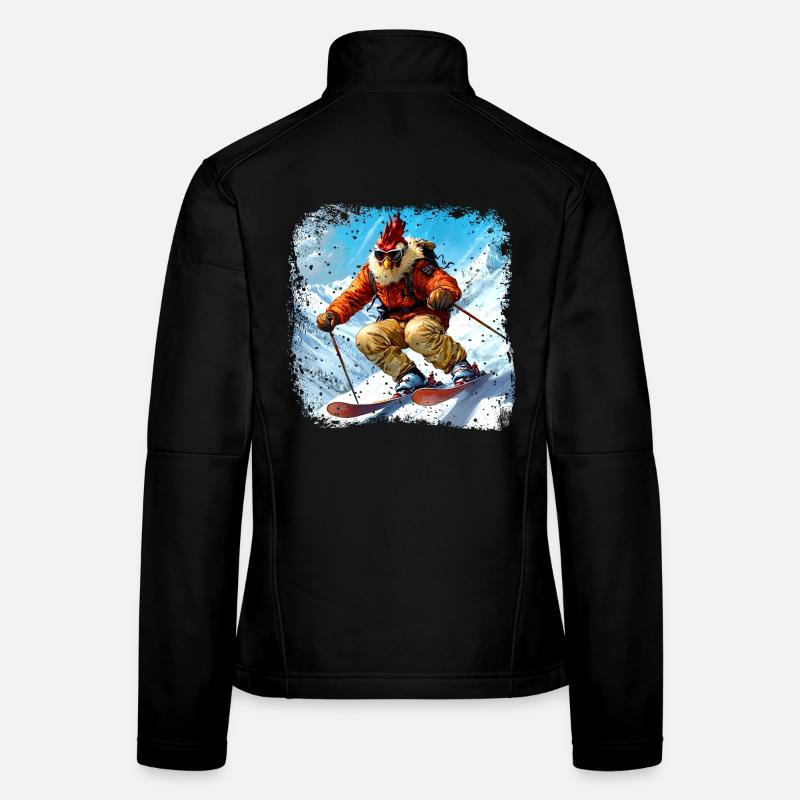 Poulet de ski Veste en tissu softshell Femme