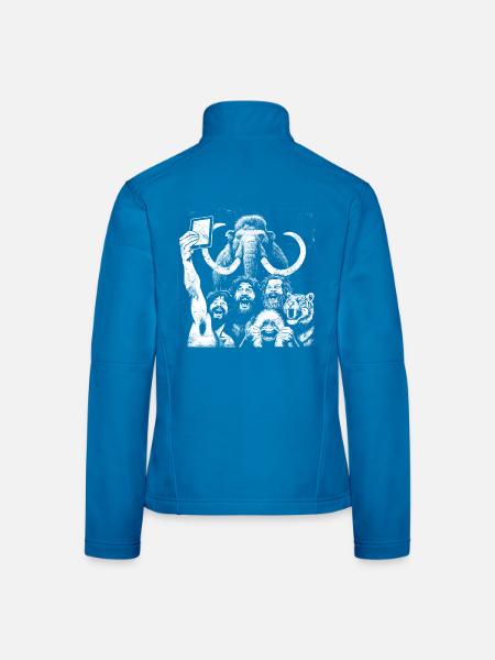 Savage Lion Pride Art numérique - Veste en tissu softshell Femme - noir - Dos