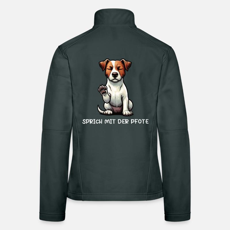 Sprich mit der Pfote Jack Russel terrier Jackie  Frauen Softshelljacke