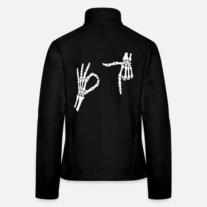 67 Six Seven Meme Gen Alpha Skeleton Halloween Women's Softshell Jacket