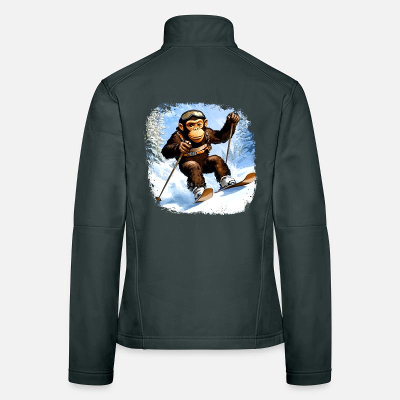 Monkey Ski / Skier Monkey Women's Softshell Jacket