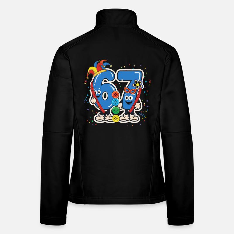 67 Six Seven Schüler Witz – Karneval Kostüm Frauen Softshelljacke