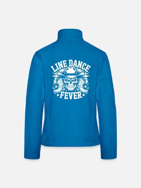 Line Dance Forever Skull - Women's Softshell Jacket - black - Back
