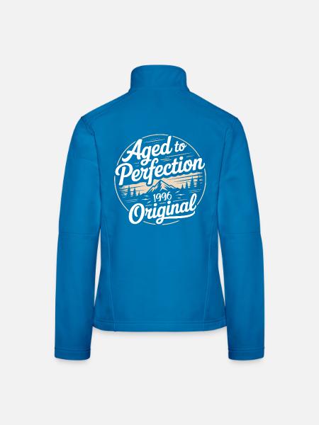 Jahrgang 1996 geboren Retro Original 1996 - Frauen Softshelljacke - Schwarz - Hinten