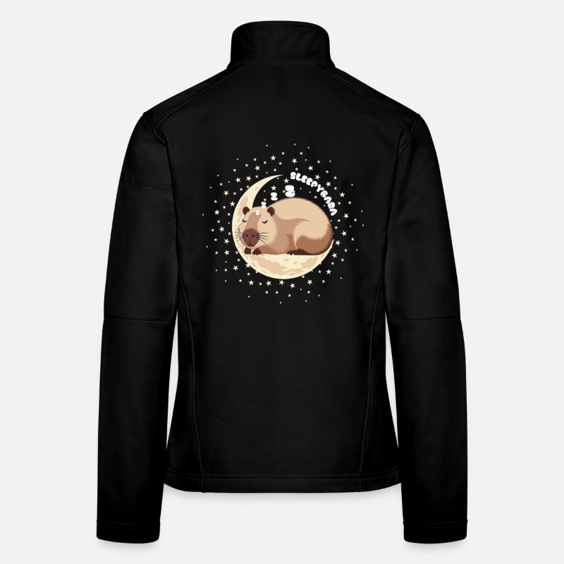 Sleepybara Pjyama Capybara pyjama top Women's Softshell Jacket