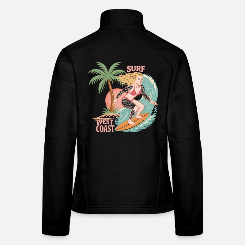 Surfing West Coast Women's Softshell Jacket