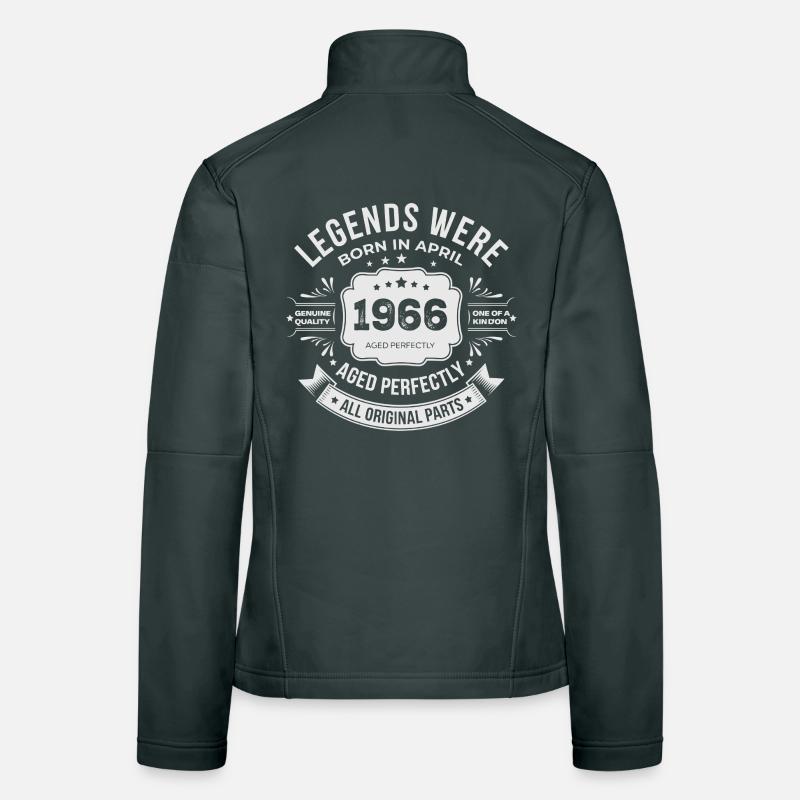Geburtstagsgeschenk April 1966 Frauen Softshelljacke