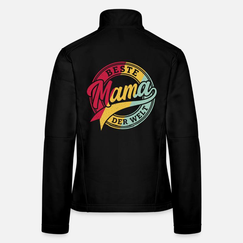 Beste Mama der Welt Shirt Geschenk Muttertag Frauen Softshelljacke