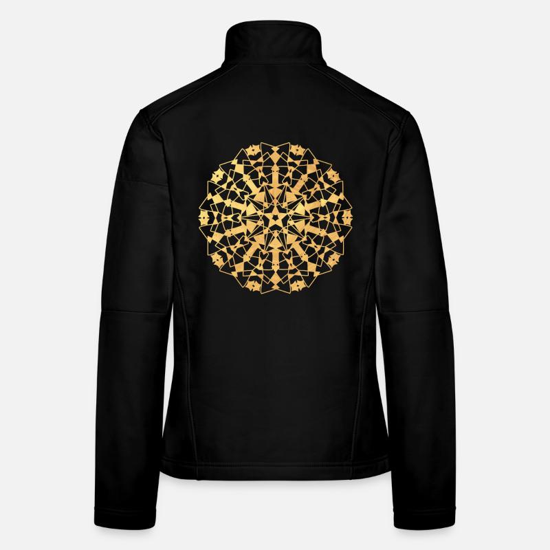 Mandala geometrisch - gold Frauen Softshelljacke
