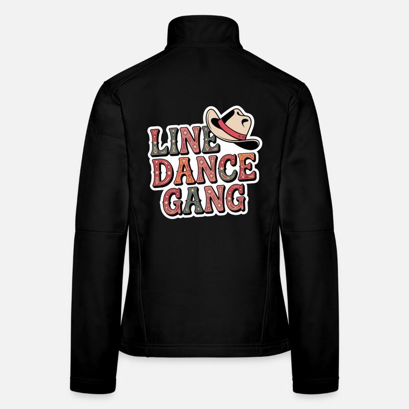 Style de gang de danse en ligne Veste en tissu softshell Femme
