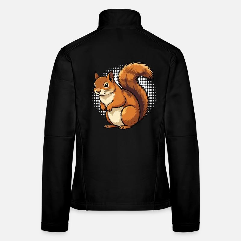 Eichhörnchen Eichhorn Eichhörnchenliebhaber Nager Frauen Softshelljacke