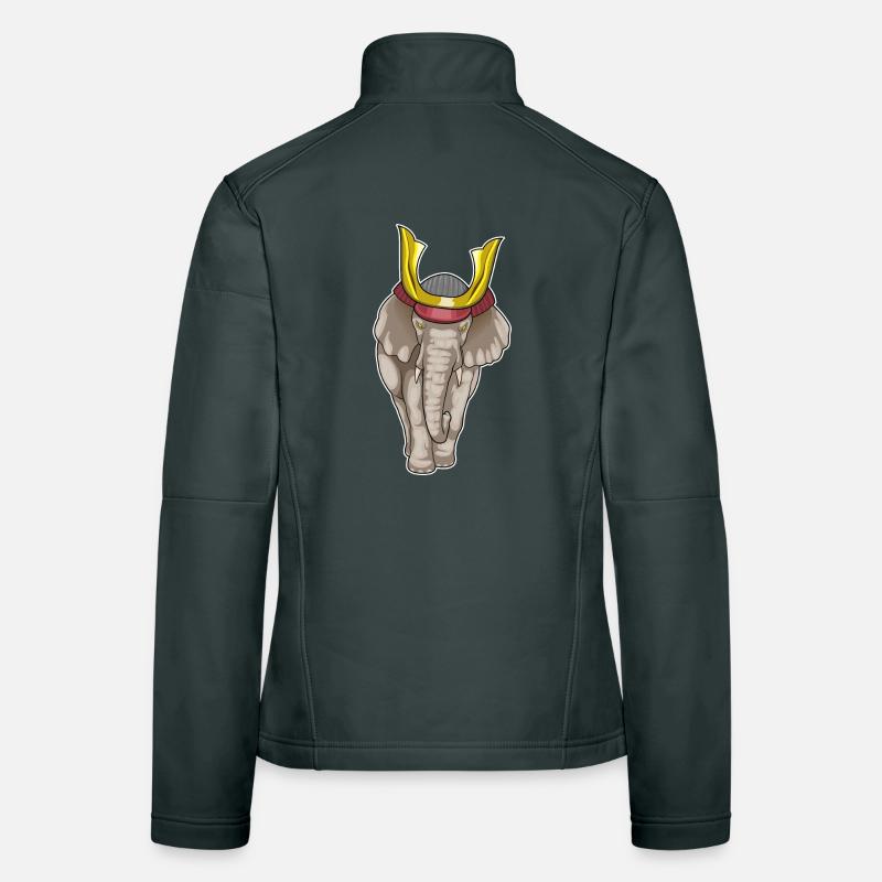 Elephant Samurai Martial Arts Women's Softshell Jacket