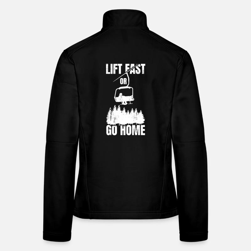 Soulevez rapidement ou rentrez chez vous Veste en tissu softshell Femme