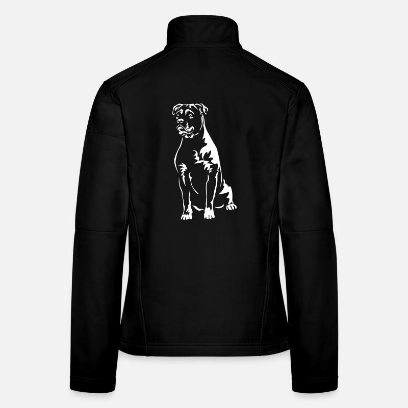 Perro Dogo Mallorquin "Black Edition" Frauen Softshelljacke