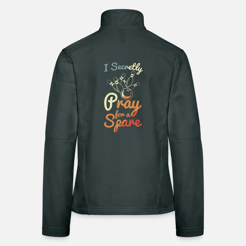 Blague de bowling Veste en tissu softshell Femme