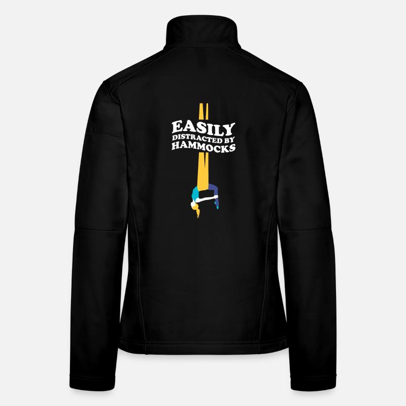 Easily DIstracted By Hammocks Aerial Yoga Hammock Frauen Softshelljacke