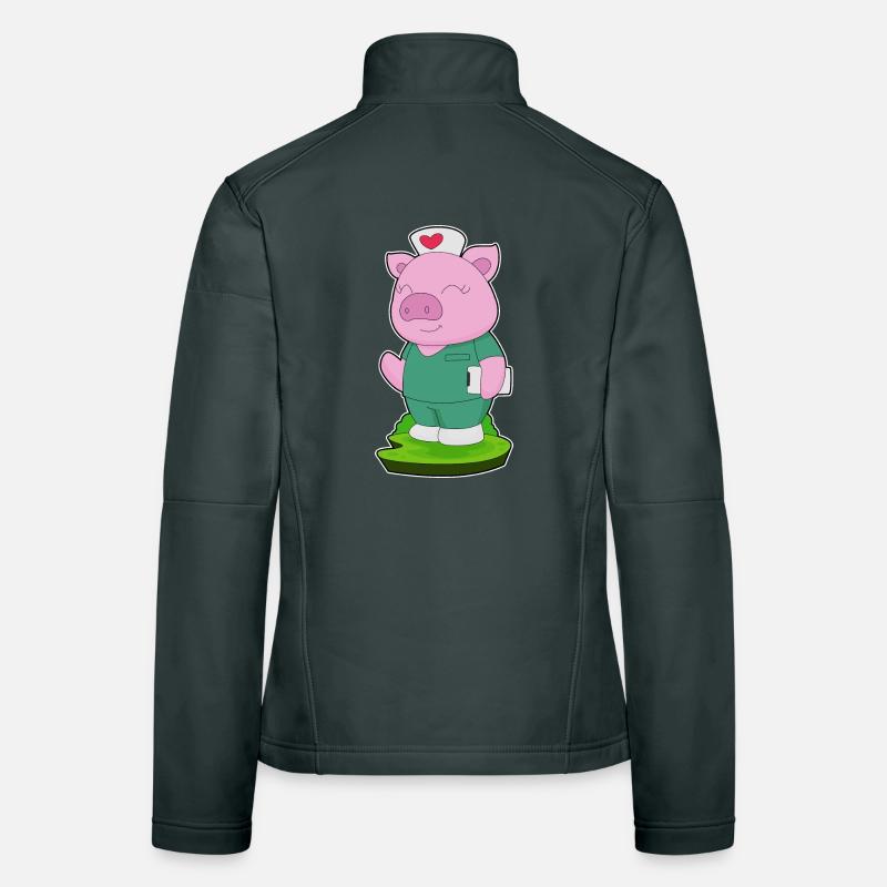 Infirmière cochonne Veste en tissu softshell Femme