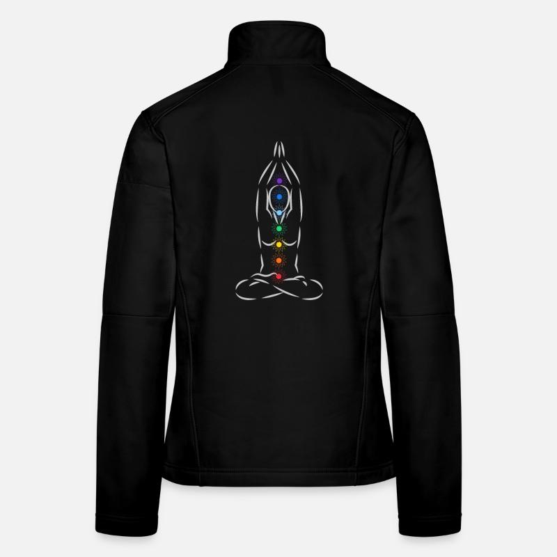 Les 7 chakras Veste en tissu softshell Femme
