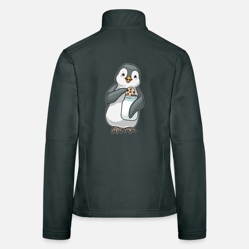 Pinguin Cookie Frauen Softshelljacke