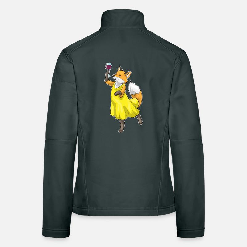 Fuchs Rotwein Frauen Softshelljacke