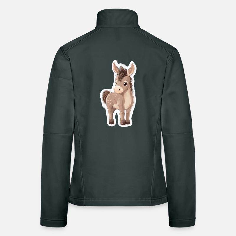 âne Veste en tissu softshell Femme