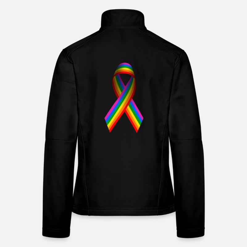 Regenbogenfahne als Schleife Frauen Softshelljacke
