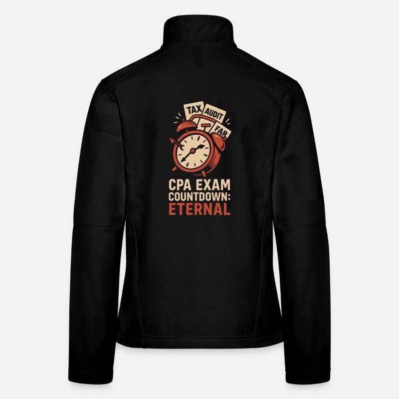 Accounting student cpa in training excel jokes Women's Softshell Jacket