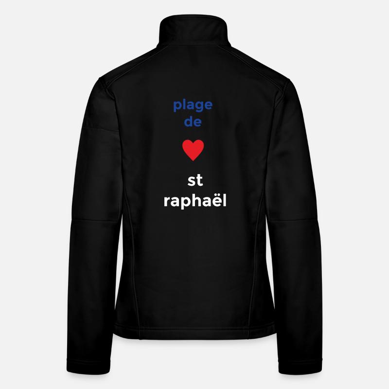 Un amour sincère pour la Plage de Saint-Raphaël Veste en tissu softshell Femme