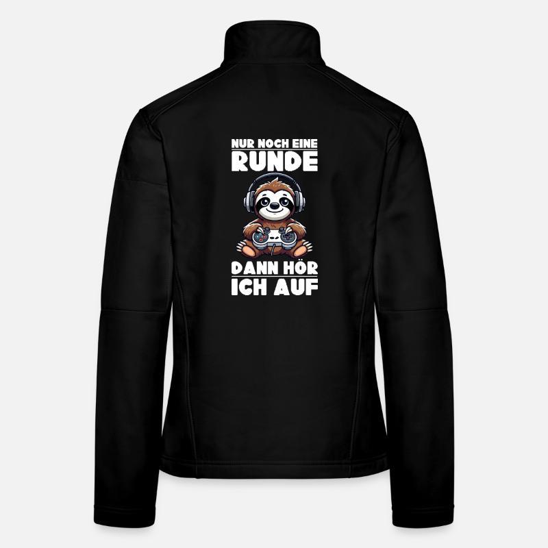 Just one more round then I'll stop sloth Women's Softshell Jacket