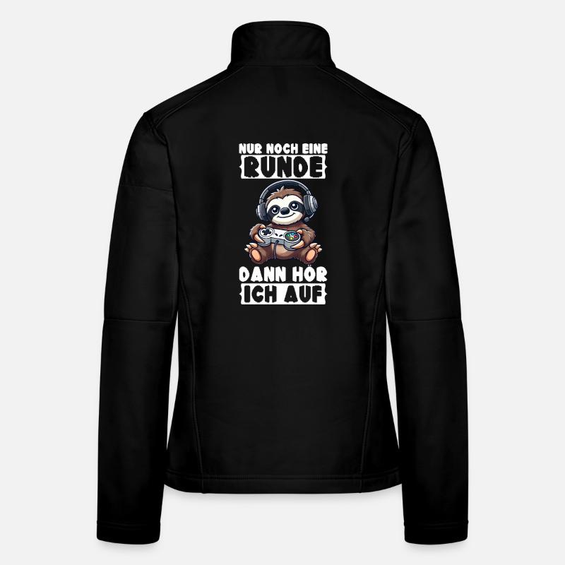 Just one more round then I'll stop sloth Women's Softshell Jacket
