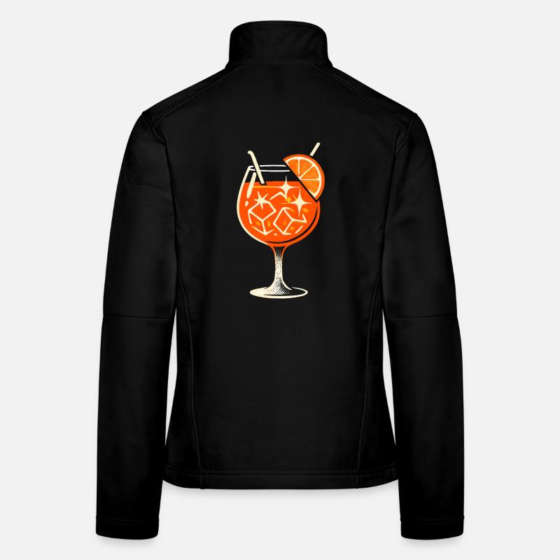 Aperoliker Aperolikerin Party Spritz Geschenkidee Frauen Softshelljacke
