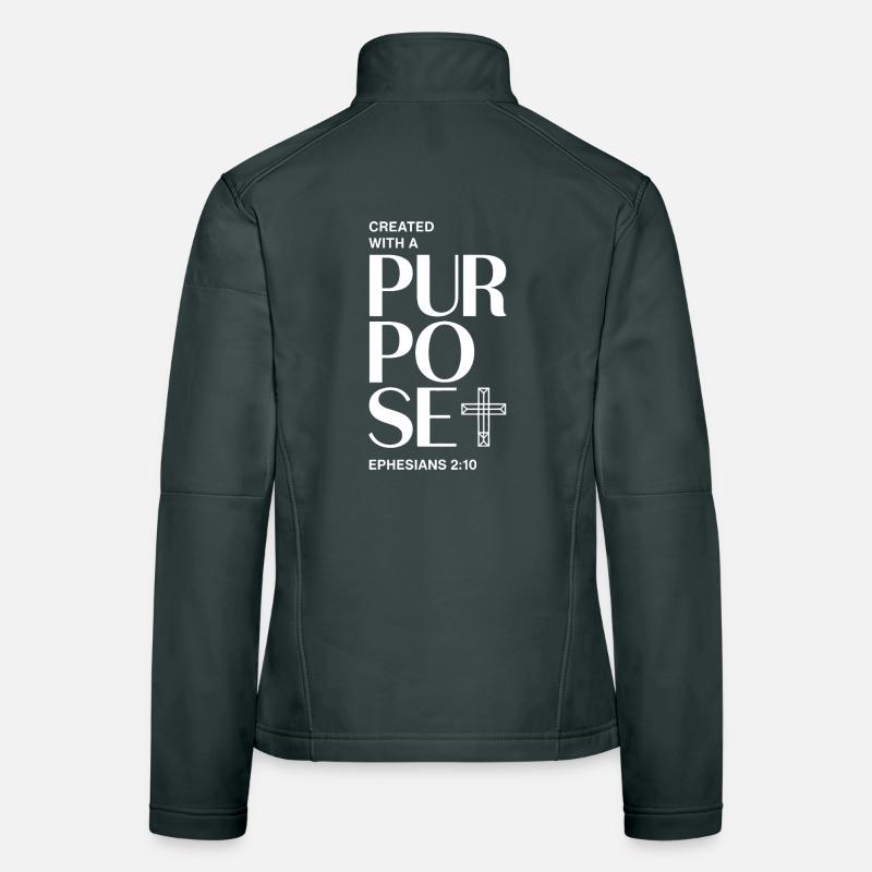 Conception intentionnelle de croix de foi Veste en tissu softshell Femme