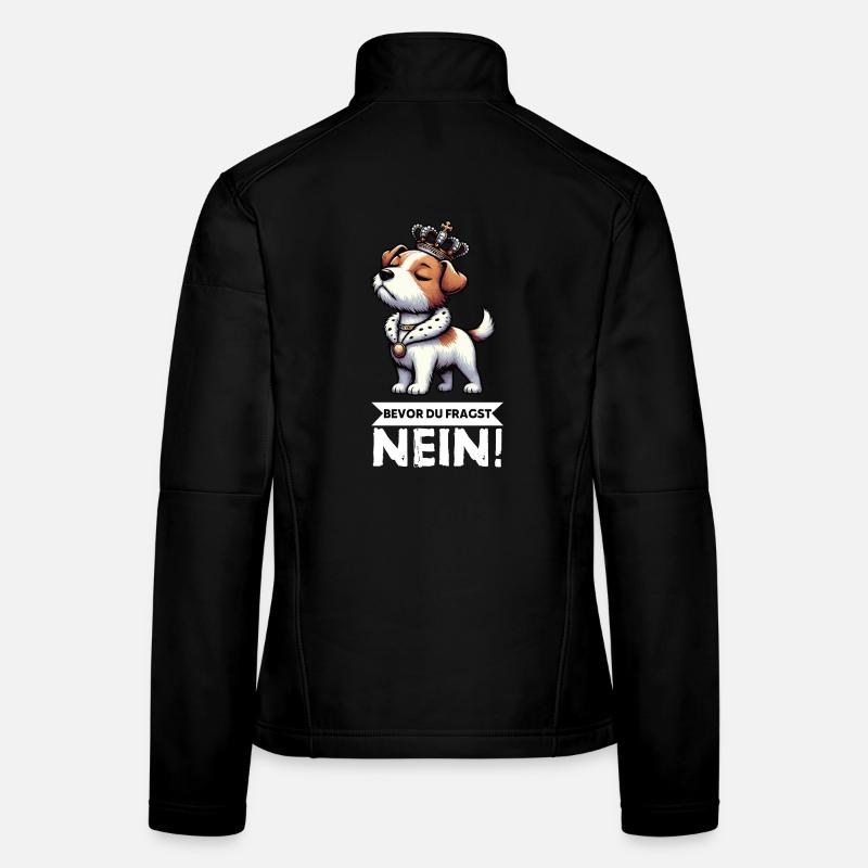Avant que vous ne demandiez Jack Russel Terrier Jackie Terrier Veste en tissu softshell Femme
