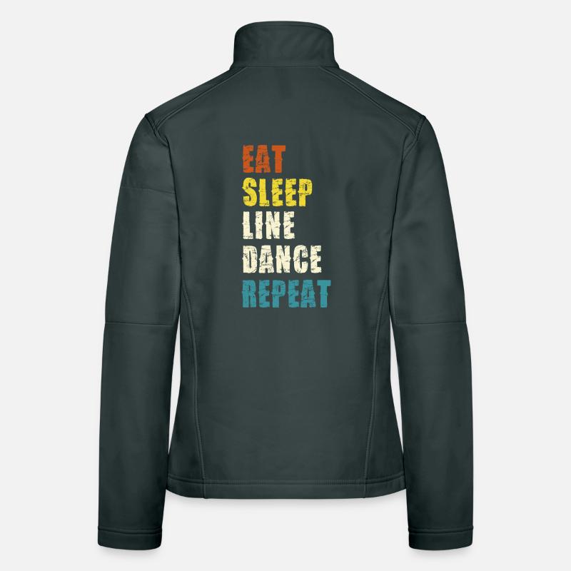 Line Dance Lebensstil Slogan Frauen Softshelljacke