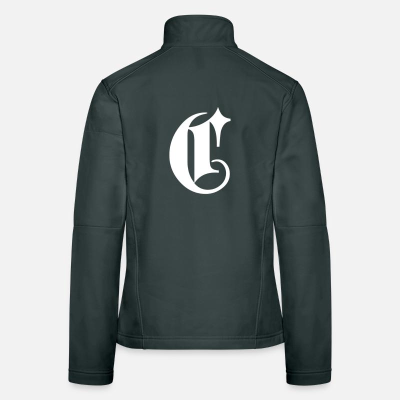 Verzierter C-Monogrammstern Frauen Softshelljacke