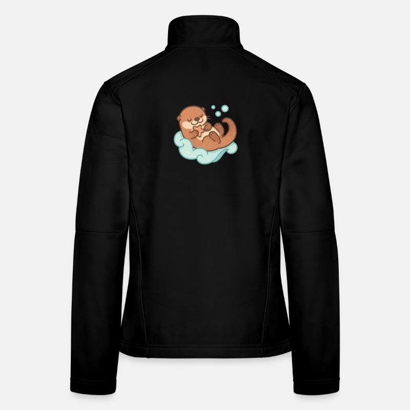 Kawaii Otter with Starfish Women's Softshell Jacket