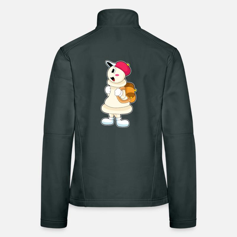 Échecs à pion de pièces d’échecs Veste en tissu softshell Femme