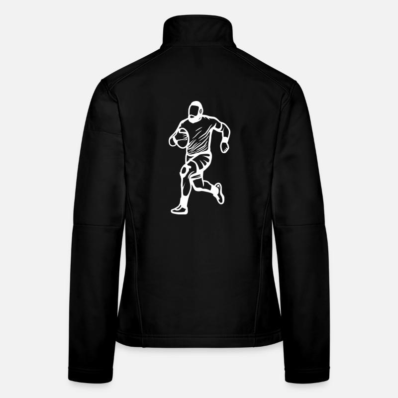 Rugby player Women's Softshell Jacket